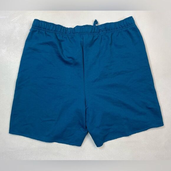 Champion Powerblend Moisture Wicking Sweat Gym Shorts Women XL Teal Blue NWT - Picture 4 of 7